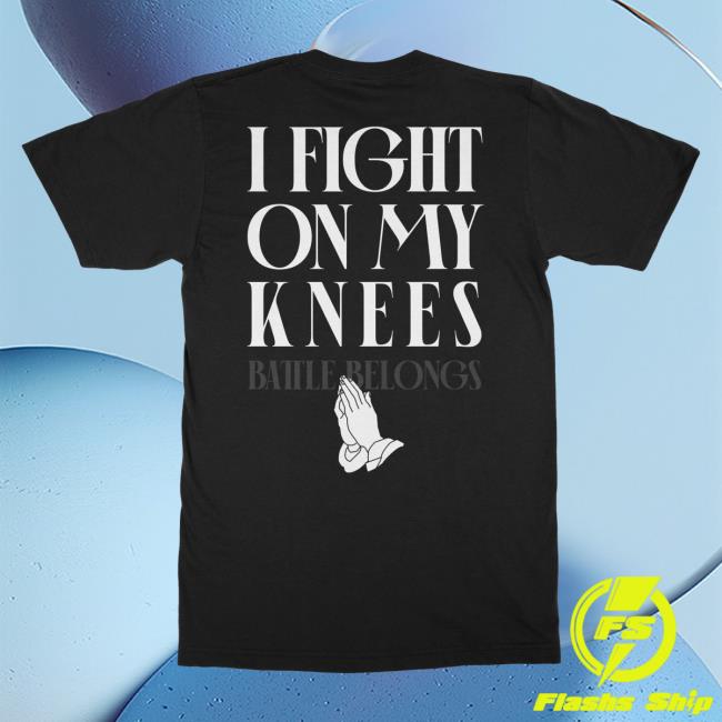 Official Phil Wickham Merch Store Shop I Fight On My Knees - Shirt (Black) PhilWickham