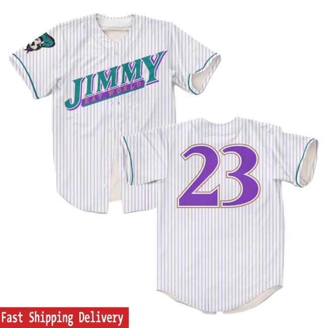 Official Jimmy Eat World Merch Baseball Series 2023 Jersey (Off White) Shirt 2024