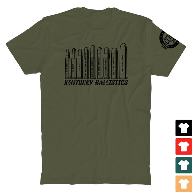Official Kentucky Ballistics Merch Elephant Bullets T-Shirts Kentucky Ballistics Clothing Shop