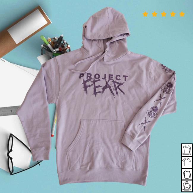 Official Fear Gear Merch Project Fear Lavender Hoodie