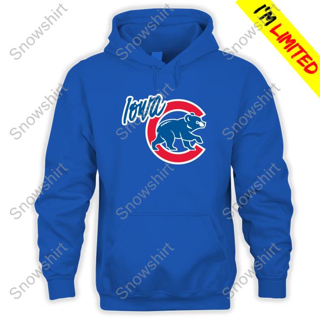 Iowa Cubs Walking Bear Hoodie Official MiLB Iowa Cubs Walking Bear T-Shirt