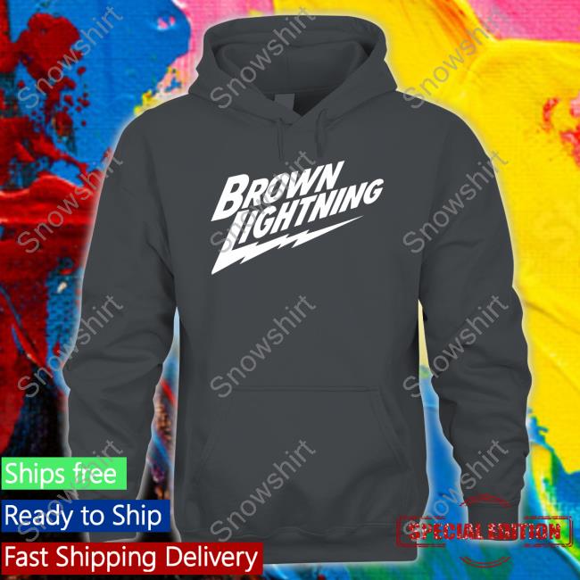 Lamorne Shop Brown Lightning Shirts Lamorne Shop Brown Lightning Crewneck Sweatshirt