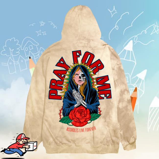 Official Linda Finegold Merch Store Stop Pray For Me Crew neck Sweatshirt Henny Tie Dye Lindafinegold Clothing Shop Tie-Dye