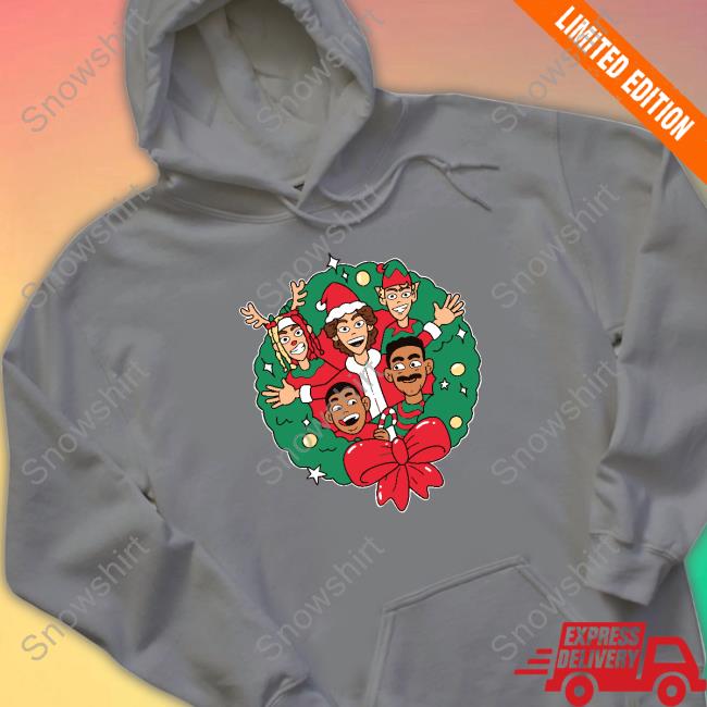 Wreath Christmas Sweatshirt Red Official Wreath Christmas Sweatshirt T Shirt