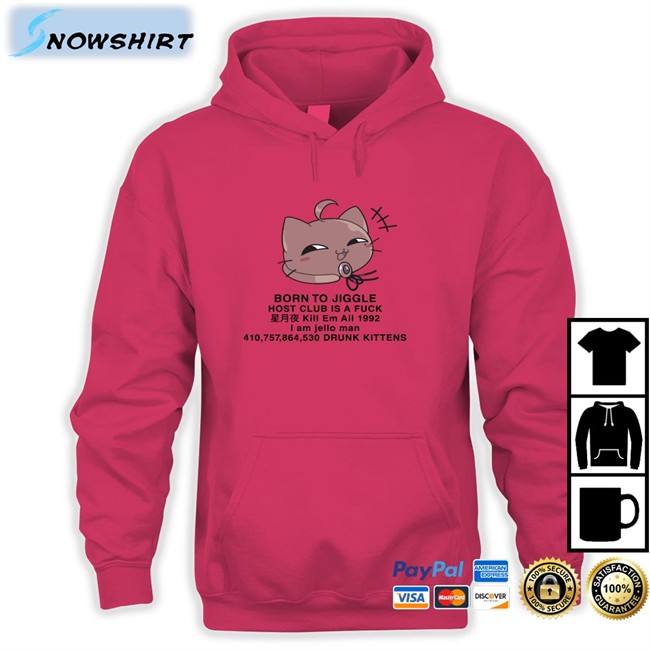 Hiiragi Yuu Born To Jiggle Host Club Is A Fuck Edition Limited Tees White