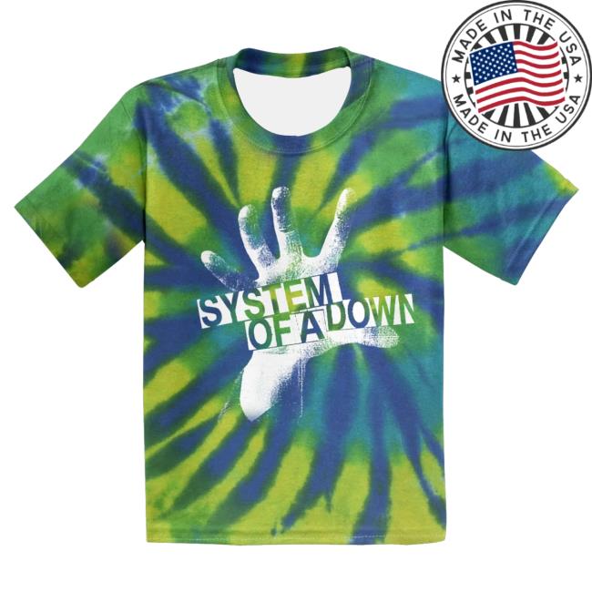 Official System Of A Down Merch Store Shop Merch System Of A Down Self-Titled Tie-Dye Shirt New