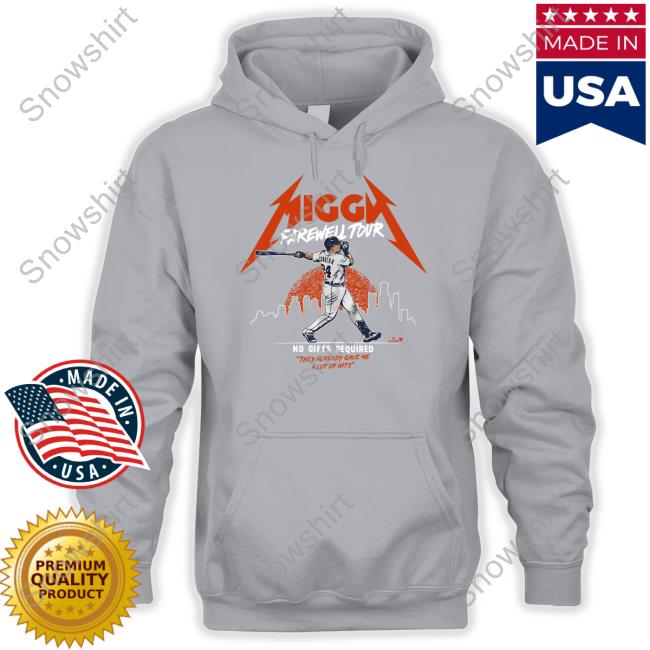 Official Breakingt Merch Miggy Farewell Tour No Gifts Required Shirt