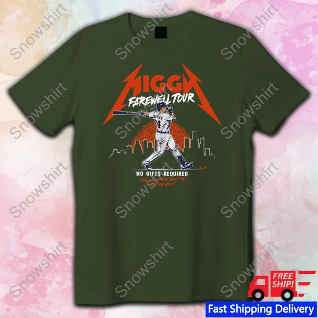 Official Breakingt Merch Miggy Farewell Tour No Gifts Required Shirt Farewell Tour No Gifts Required Shirt Miguel Cabrera