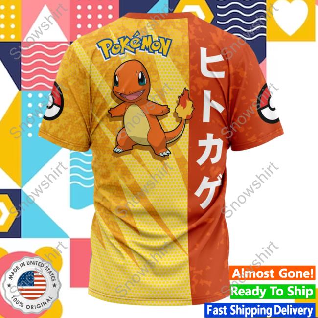 Official Anime Ape Clothing Charmander Attack Pokemon Tees Animeape Official Anime Ape Clothing Charmander Attack Pokemon Tee Animeape