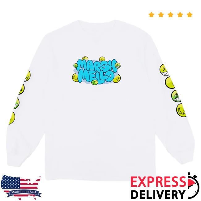 Official Marshmello Apparel Clothing Merch Store Marshmello Moody Long Sleeve Marsh Mello Shop