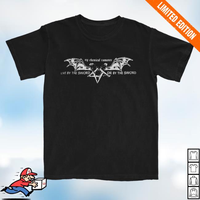 Official Mcr Merch Store Shop Warner Records My Chemical Romance Pentagram Wings Top Shirt WarnerRecords