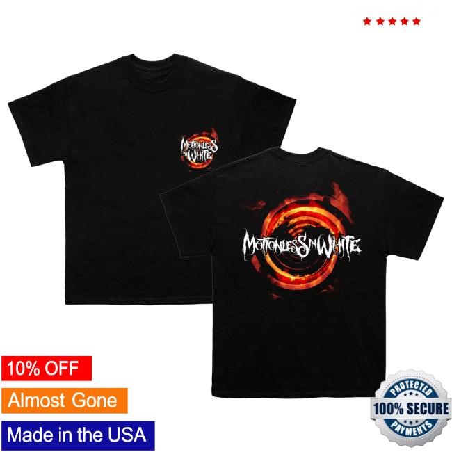 Motionless In White Flame Spiral T Shirt Rock Sound Issue 312