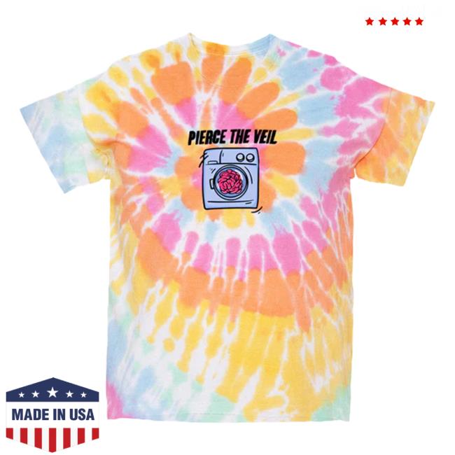 Official Pierce The Vei Clothing Store Shop Ptvmerch Brainwash Tie Dye T Shirt Ptv Merch