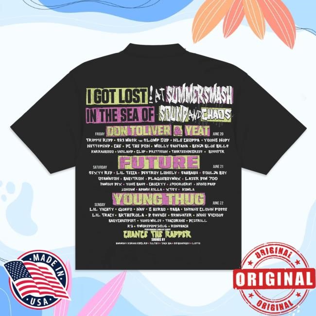 Official The Summer Smash Sound And Chaos Tees (Black)