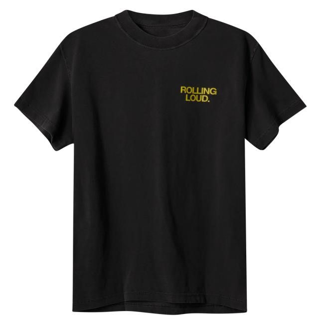 RL World Tour Dept. Vintage Black New T-Shirt Rolling Loud Shop