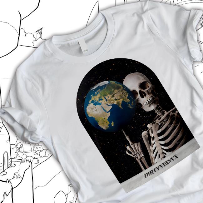 Skull Earth Tee Shirt In The Balance Hoodie