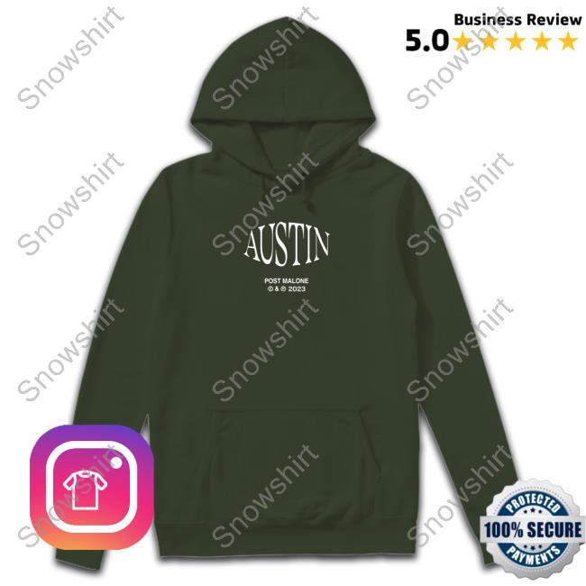Post Malone Merch Austin Stage Hoodie