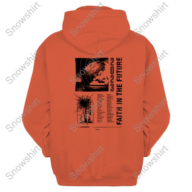 Official Louis Tomlinson Merch Faith In The Future World Tour Ecru T-Shirt Official Louis Tomlinson Faith In The Future World Tour Ecru Tee