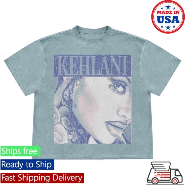 Official Kehlani Merch Store Souvenir Tees (Blue Slate)