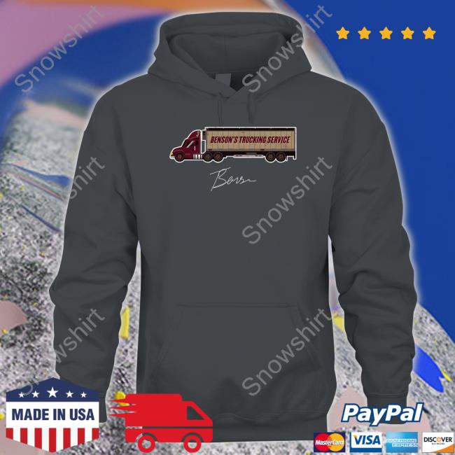 Treybenson3 Benson's Trucking Service T Shirt Trey Benson Merch Trey Benson Benson's Trucking Service Crewneck Sweatshirt