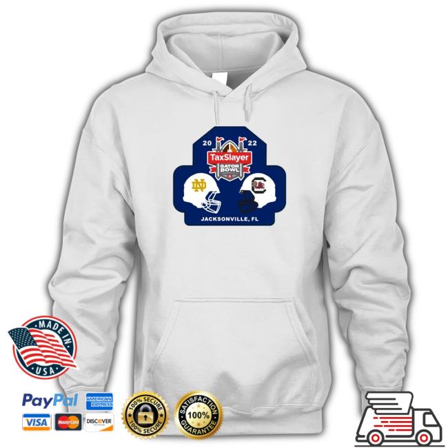 Notre Dame Fighting Irish Vs South Carolina Gamecocks 2022 Taxslayer Gator Bowl Tee Shirt