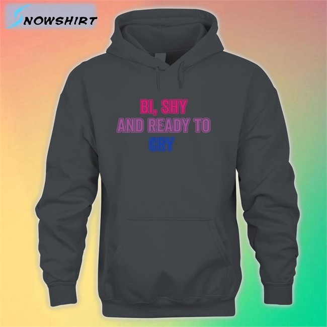 Secretkiwis Guiltipanda Bi Shy And Ready To Cry T Shirt Bi Shy And Ready To Cry Long Sleeve T Shirt Secretkiwis
