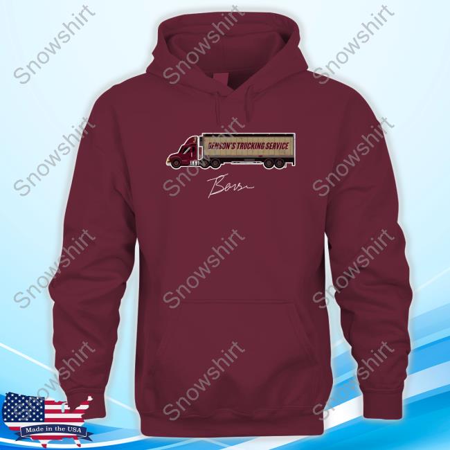 Trey Benson College Trucking Service WHT Tee Shirt