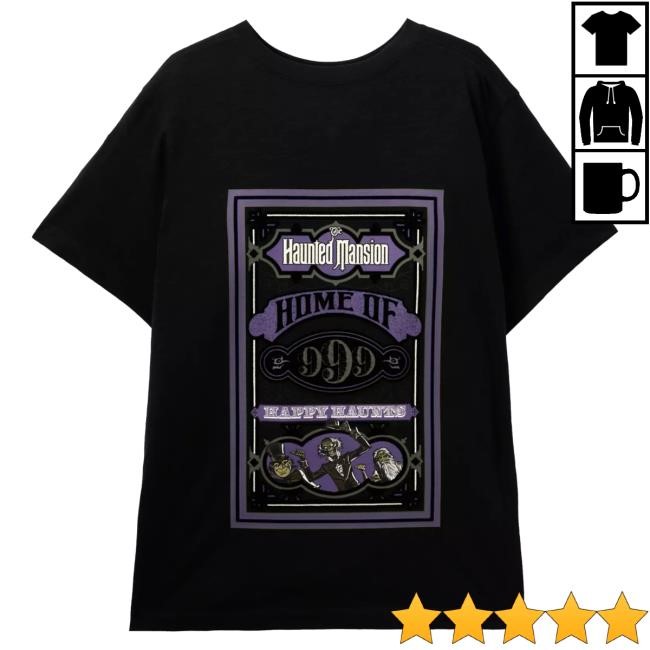 Official Disney Shop The Haunted Mansion ''999'' Shirt for Adults