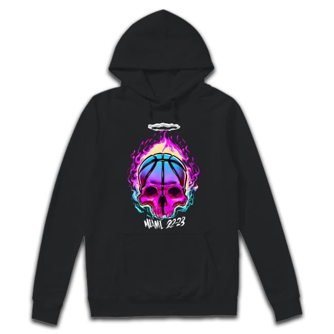Kiwiclo Miami 22-23 Skull Tee Official Miami 22-23 Skull Crewneck Sweatshirt