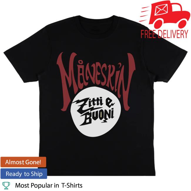 Maneskin Merch Zitti E Buoni Tee Shirt