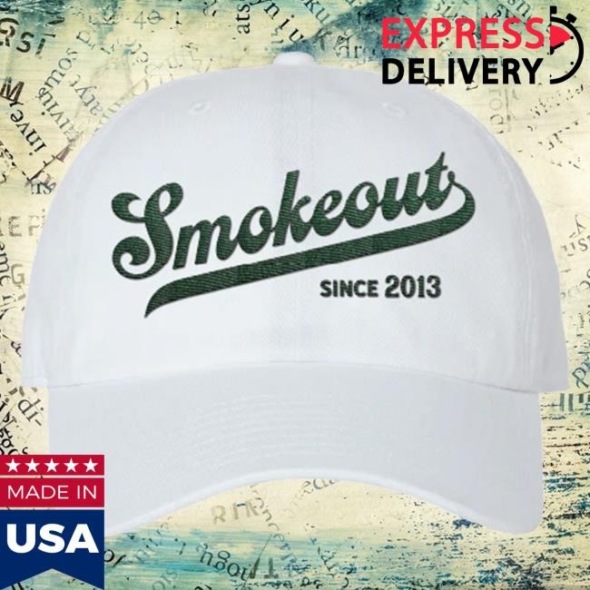 Windy City Smokeout White Embroidered Dad Cap