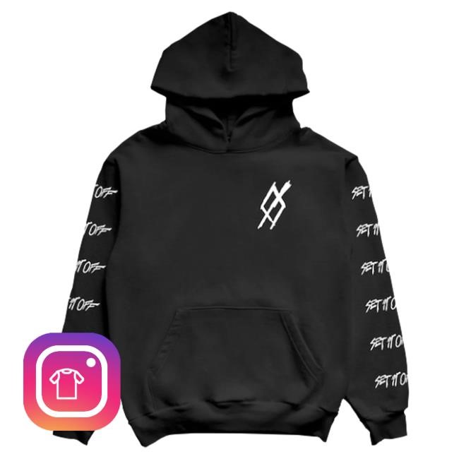 Official Set It Off Merch Store SIO Album Tracklist Popover Hoodie