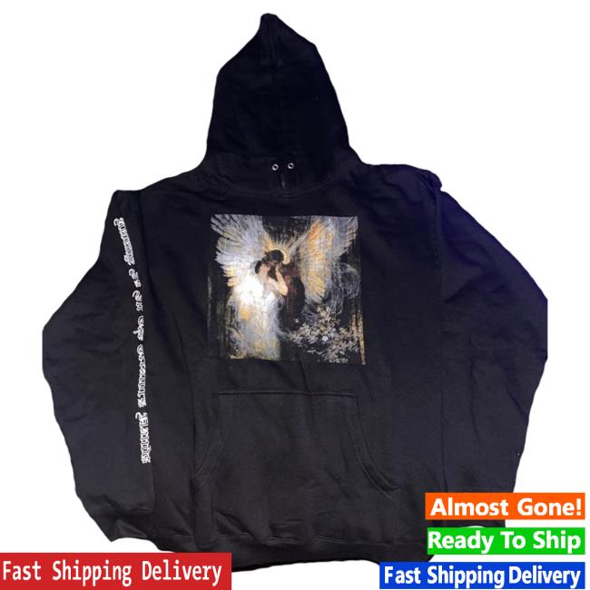 Official Revenge XXXTentacion Apparel Clothing Store Shop Revenge Angels Kiss Pullover Hoodie Brown XXX Tentacion Merch