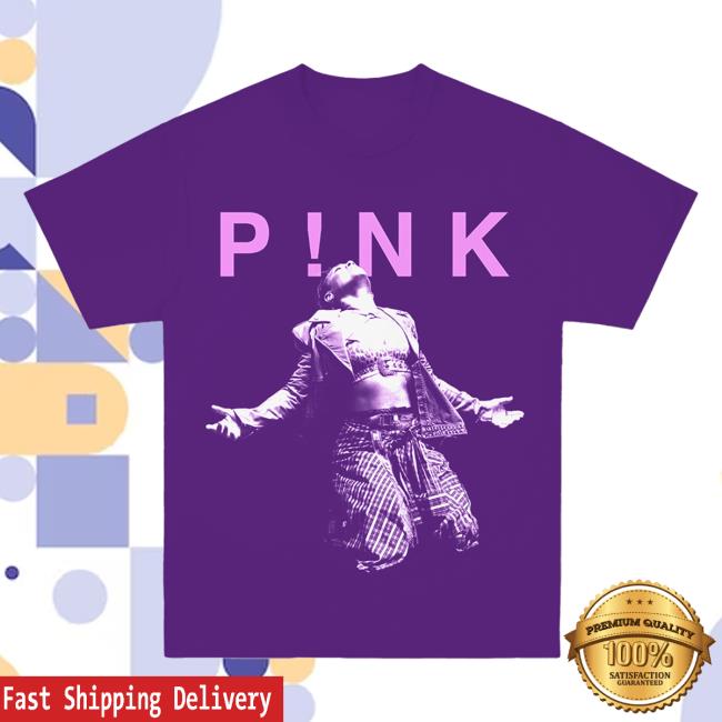 Official Pink Merch Apparel Pink Spage P!Nk Trustfall T Shirt P!nk Alecia Beth Moore