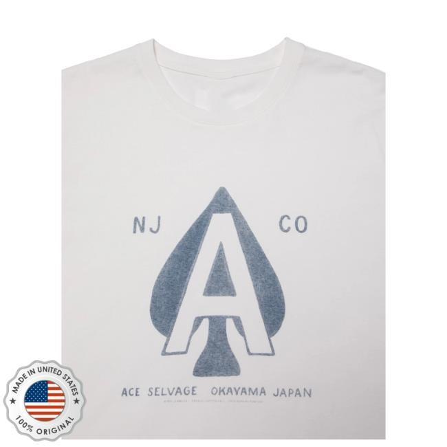 Nudie Jeans Uno Ace Chalk White Graphic Tee — Streetwear Fit direct