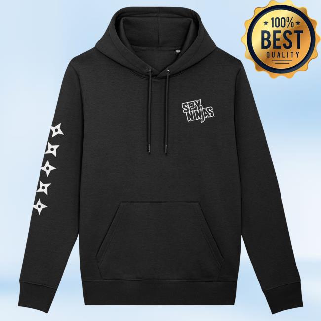 Official Spy Ninja Merch Spy Ninjas Shuriken Arm Midweight Pull Over Hoodie