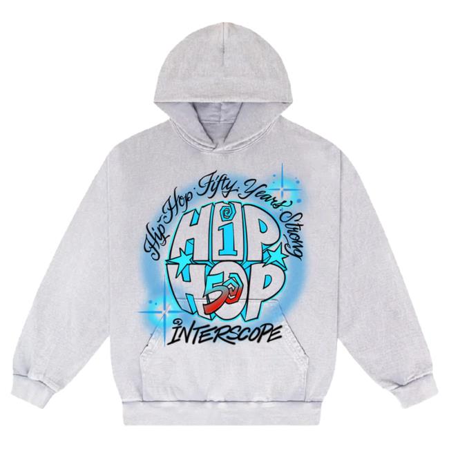 Official Interscope Records Merch Hip Hop 50 Airbrush Sweater