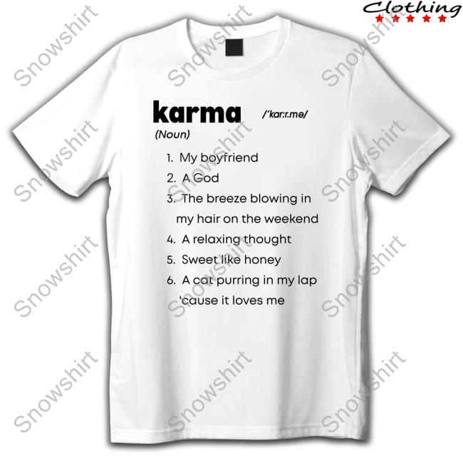 Brie Larson Karma My Boyfriend A God The Breeze Blowing In My Hair On The Weekend Tee Brie Larson Karma My Boyfriend A God The Breeze Blowing In My Hair On The Weekend A Relaxing Thought Sweet Like Honey A Cat Purring In My Lap Cause It Loves Me Shirt