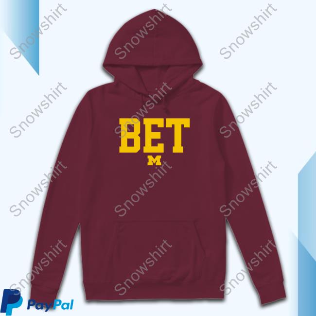 Official Breakingt Merch Michigan Wolverines Football Bet T Shirt Official Breakingt Michigan Football Bet T-Shirt