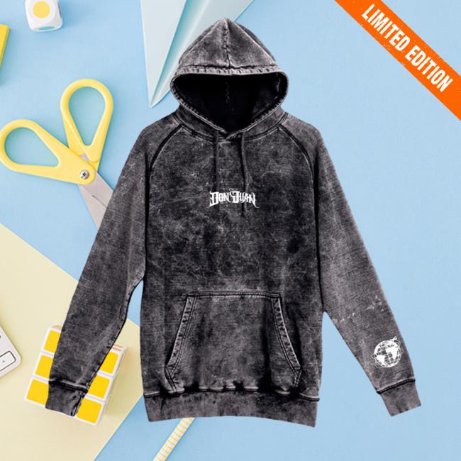 Don Juan Black Acid Wash Hoodies