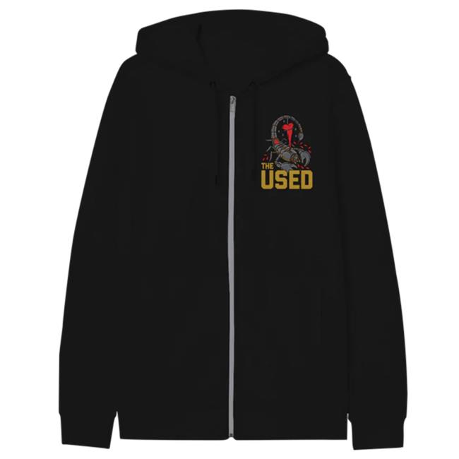 The Used Band Merch Shop Scorpion Zip Hoodie