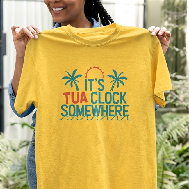 Miami Dolphins It's Tua Clock Somewhere Tee