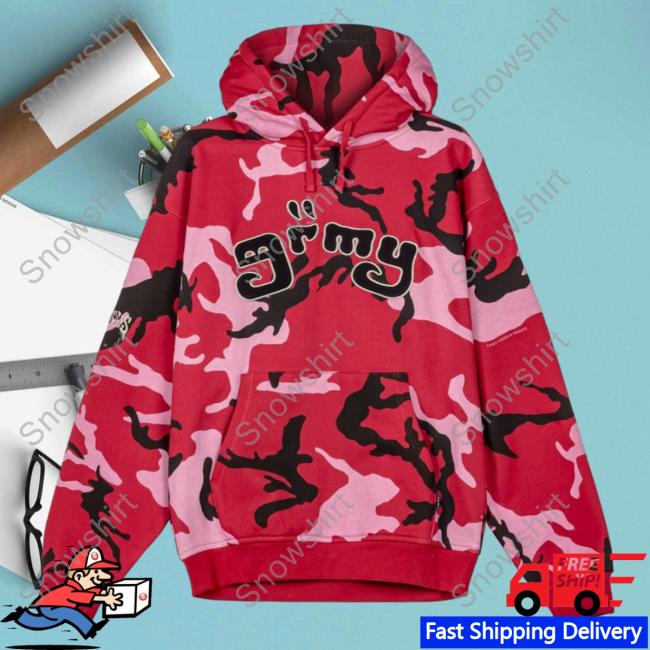 Official Grimey All Over Print Tusker Temple Vintage Pullover Hoodie Red