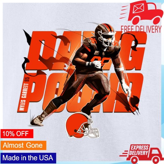 Official Men's Myles Garrett White Cleveland Browns Alternate Jersey Pack New Shirt