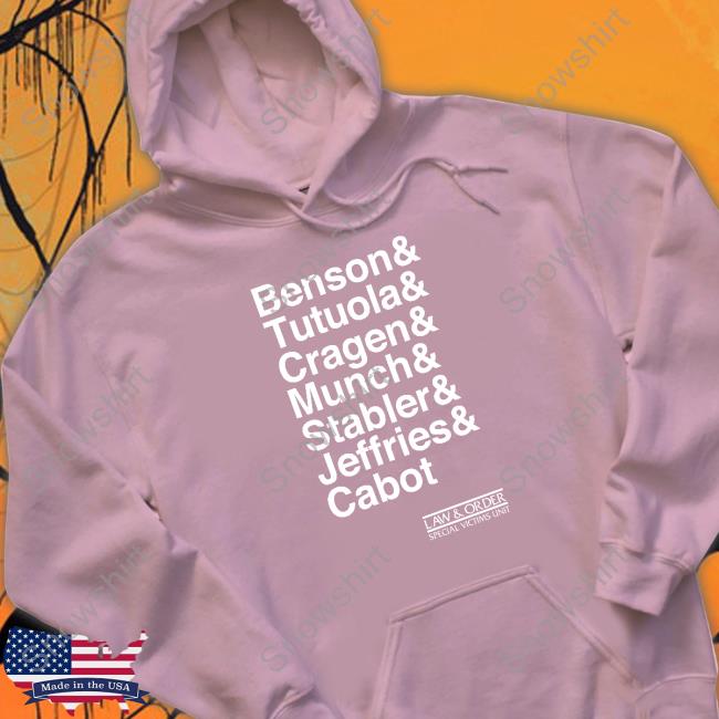 Benson Tutuola Cragen Munch Stabler Jeffries Cabot Shirt