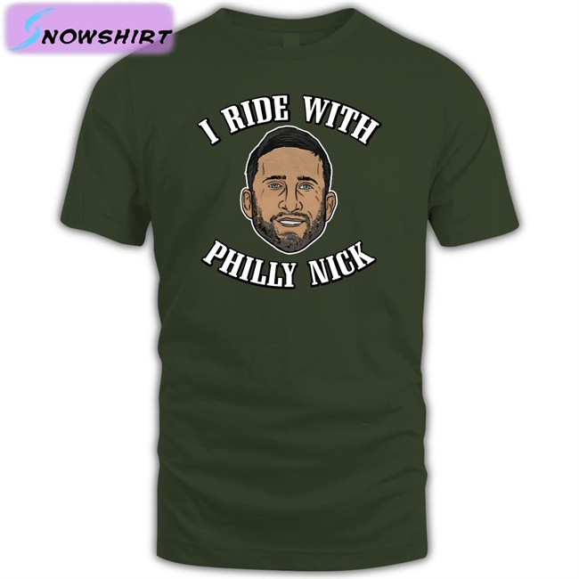Barstool Sports Barstoolsports I Ride With Philly Nick Tee Shirt Barstool Sports Barstoolsports I Ride With Philly Nick Tee Shirt