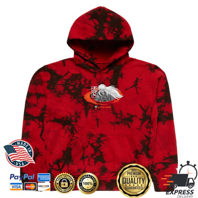 Official Hypland Clothing Merch Store Hypland Inuyasha Flame Crew neck Sweatshirt (Tie Dye)
