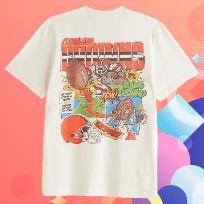 Official Abercrombie And Fitch Cleveland Browns Graphic Shirts NFL by Abercrombie