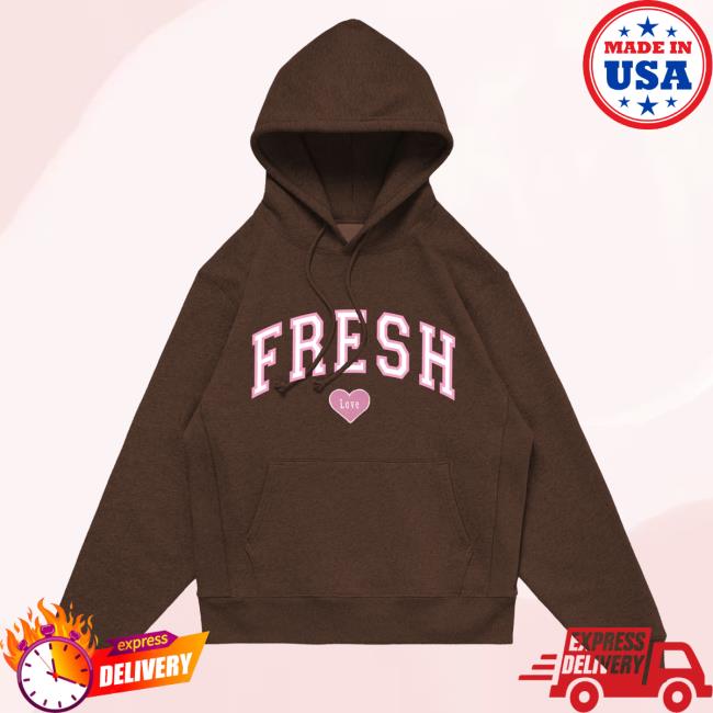 Official Fresh Love Merch Store Fresh Love Varsity Crew - Brown Fresh Love Clothing Shop