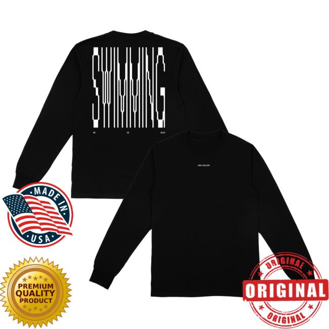 Mac Miller Merch Swimming Pixels Long Sleeve